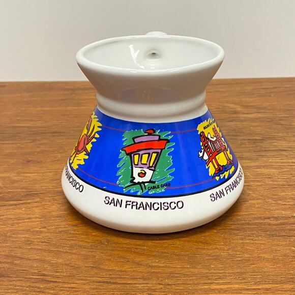 Vintage San Francisco Tourist Attraction Graphic Souvenir 12oz Coffee Travel Mug - Picture 2 of 11
